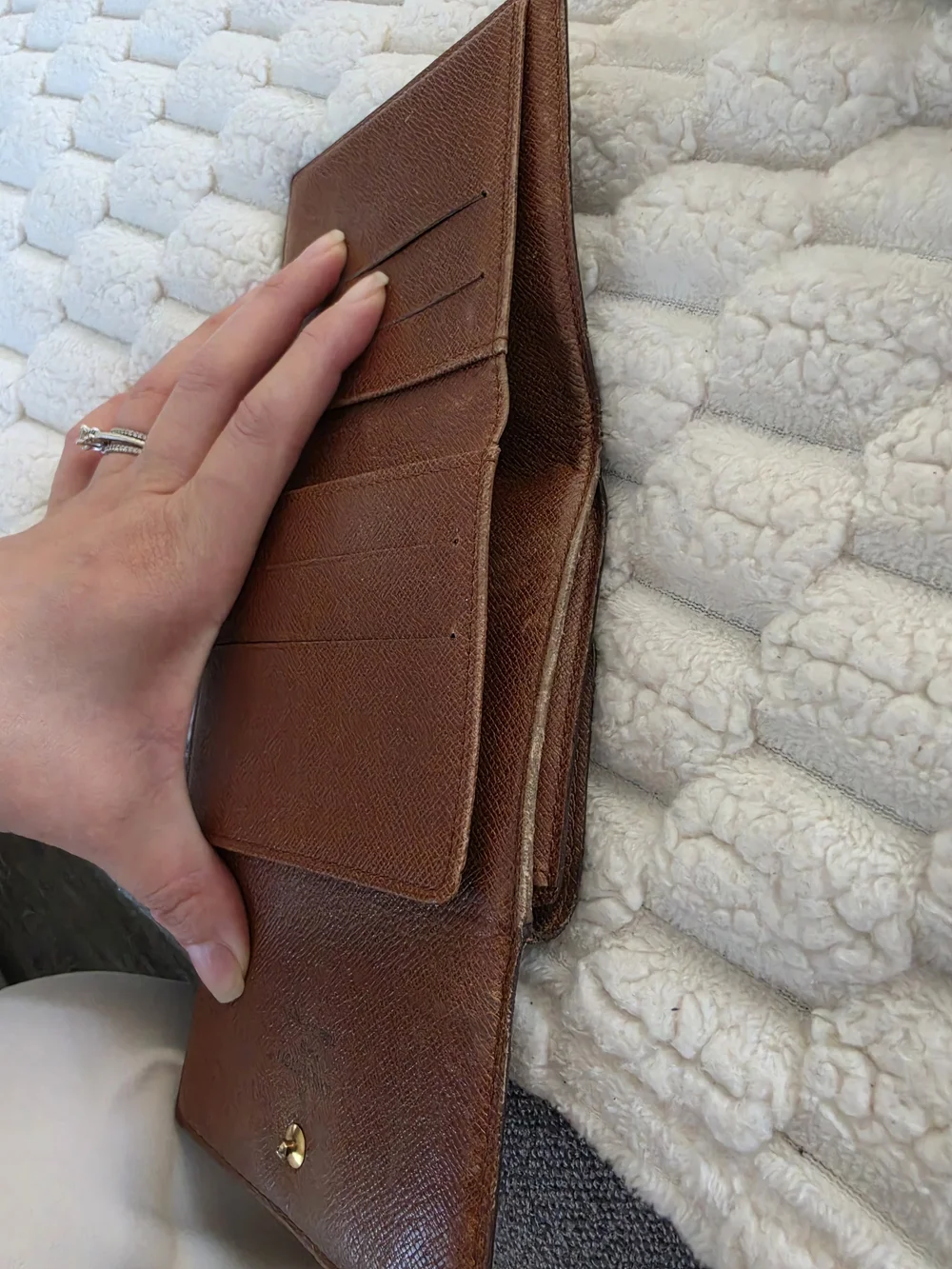 Louis Vuitton compact brown